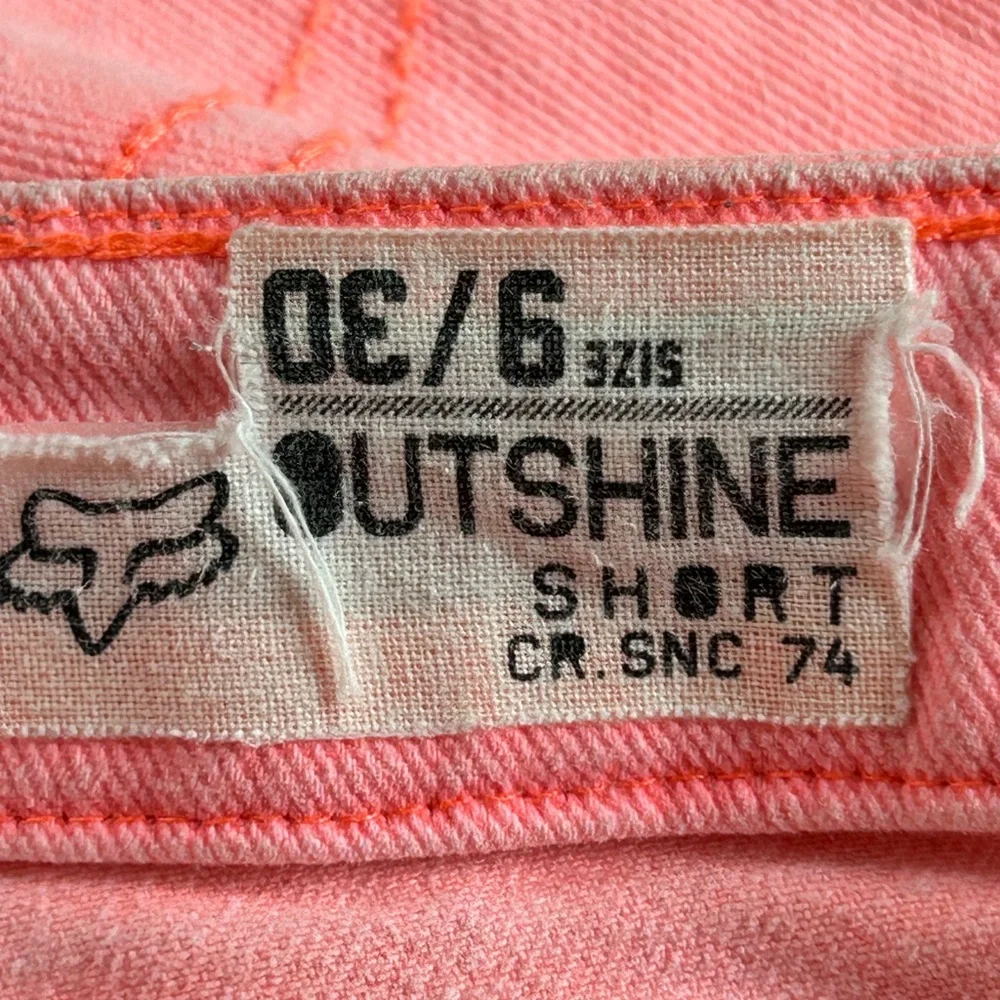 Fox Neon Coral Denim Shorts
